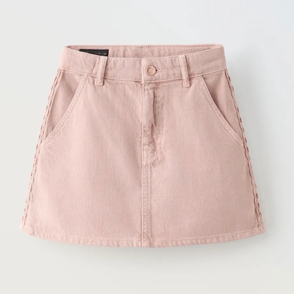 Zara Girls Blush Mini Skirt